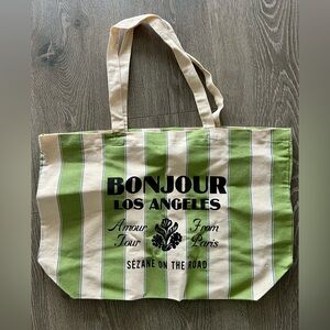 NEW Sézane Los Angeles Striped Tote Bag